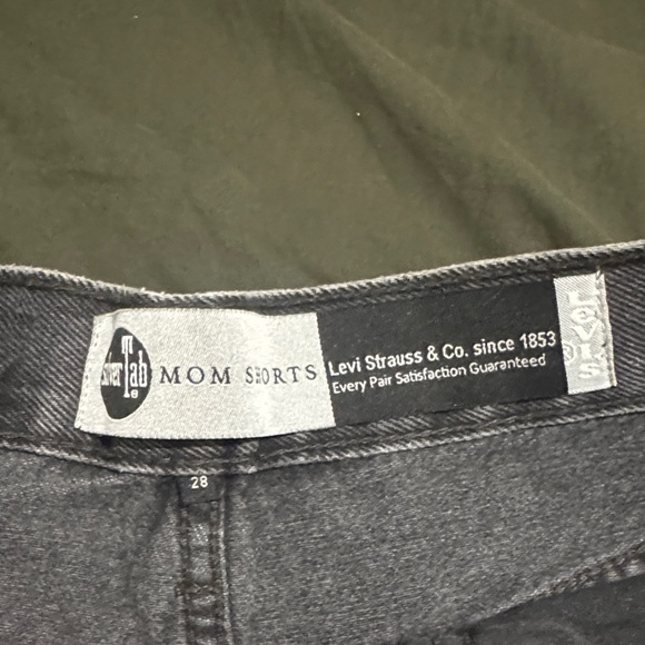 Levi's Charcoal Denim Women's Shorts - Picture 2 of 3